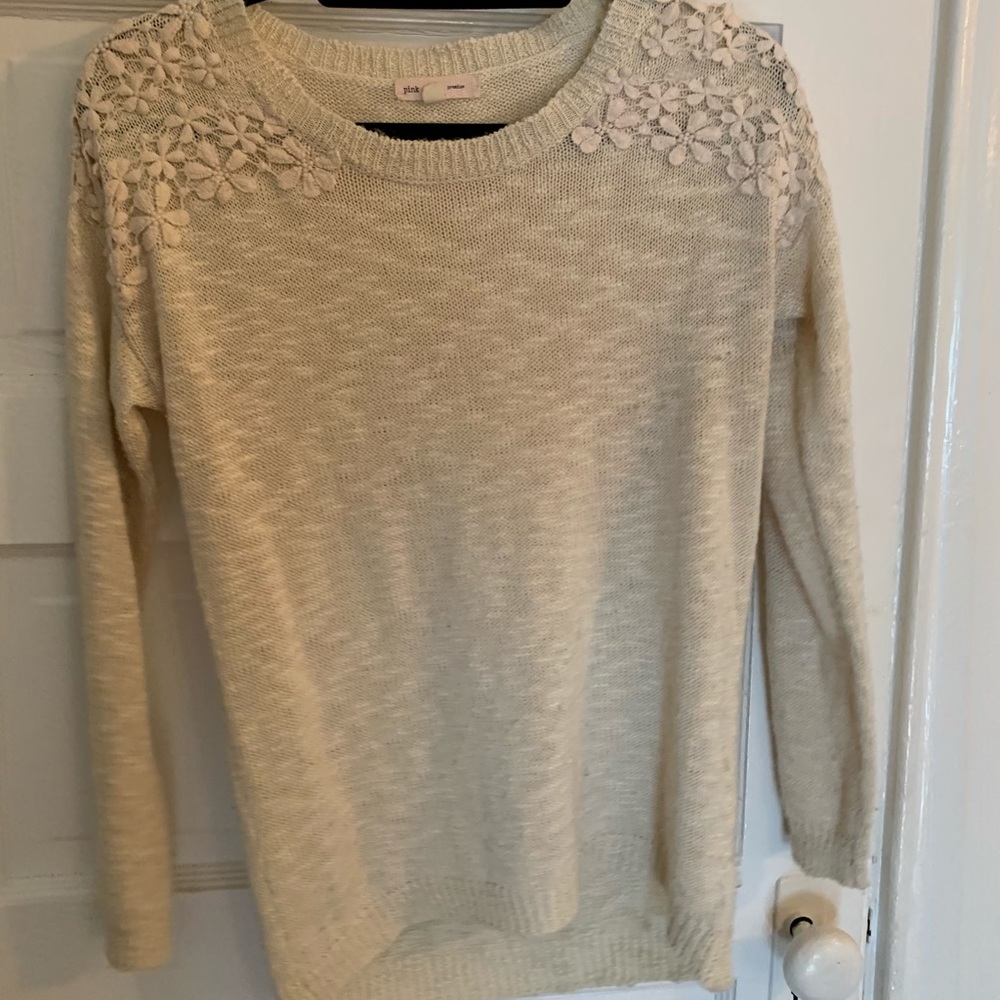 Thin cream sweater